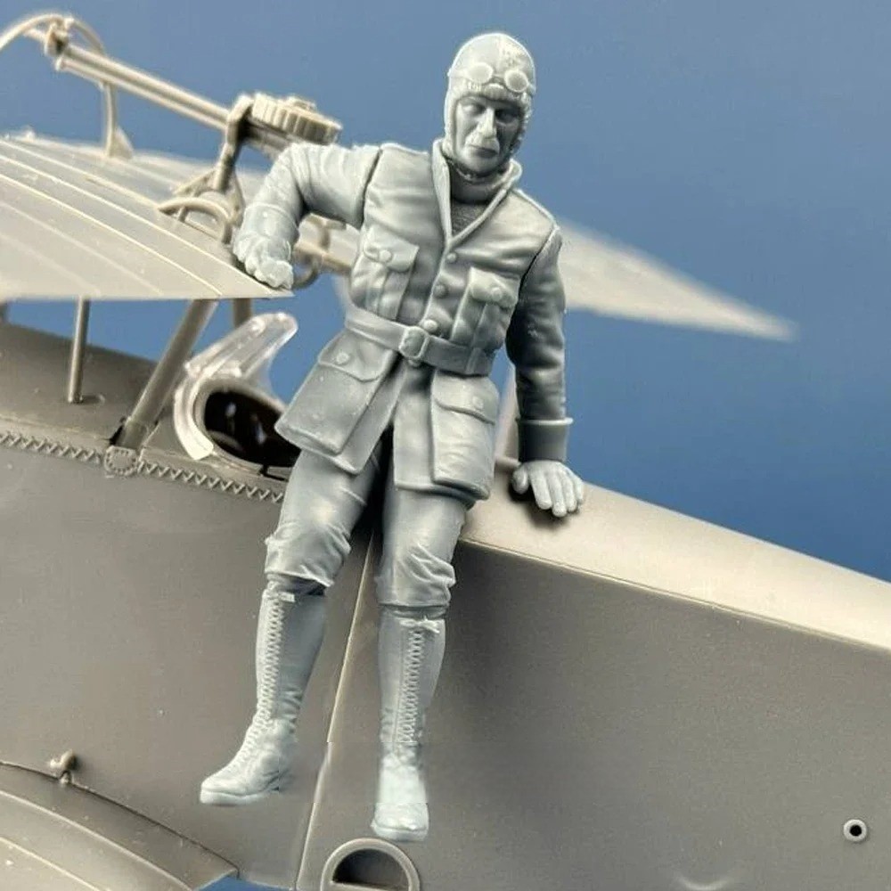 1/32 WWI French Pilot Resin Model Figure Soldier Unassembled and unpainted kit