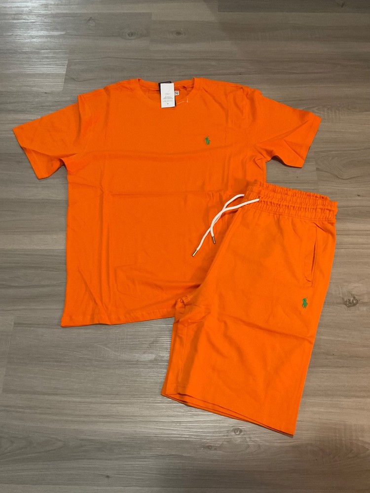 Men’s NWT Polo Ralph Lauren Shorts Set - ORANGE - SMALL