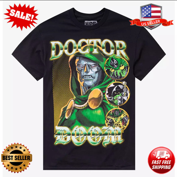 Marvel The Fantastic Four Doctor Doom Collage T-Shirt