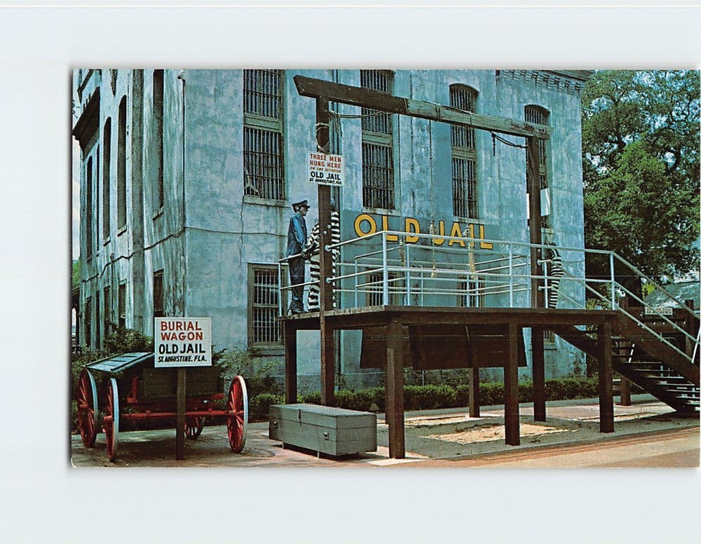 Postcard Old Jail 8 William Street Saint St. Augustine Florida USA North America