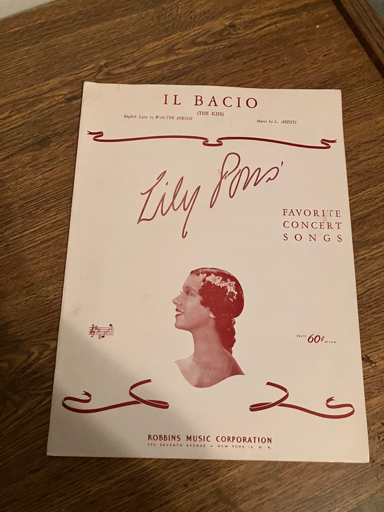 Vintage Sheet Music - Il Bacio (The Kiss)