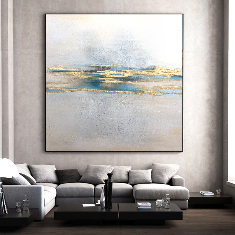 Pure hand painted Nordic style Living Room Light Luxury Abstract Paintings