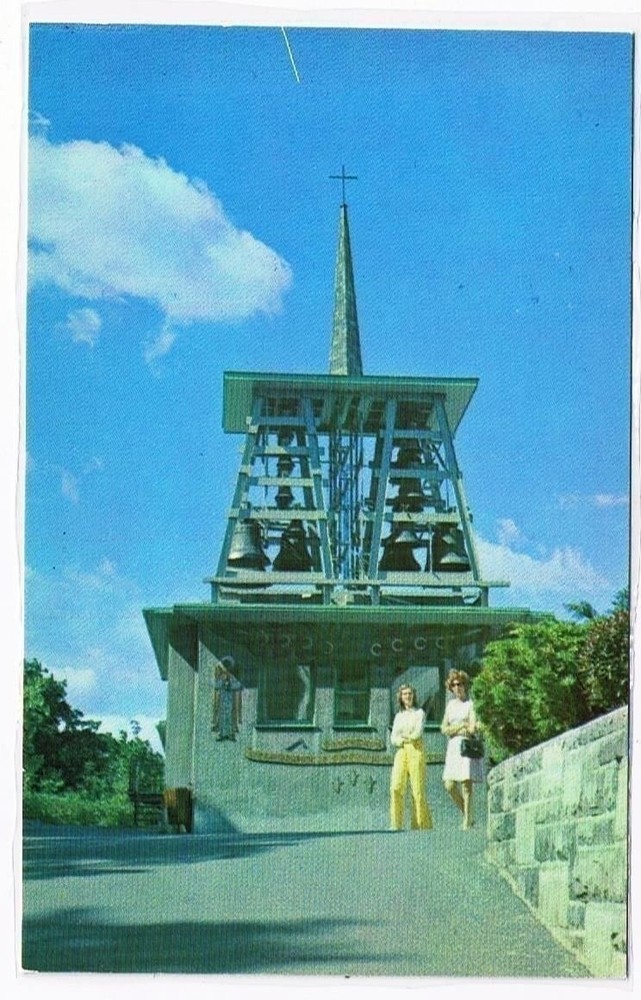 Quebec Laminated Postcard RPPC St Joseph's Oratory Carillon