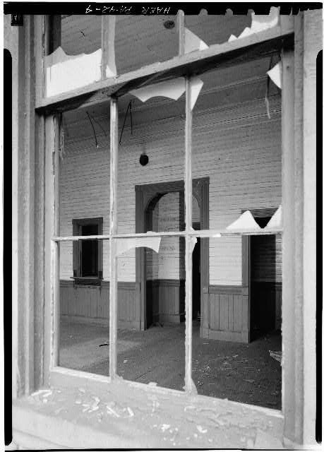 4. VIEW THROUGH WINDOW INTO WAITING ROOM. - Erie Railway, Shohola Station,