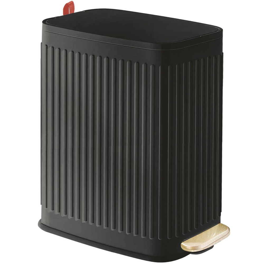 Small Bathroom Trash Can with Air Freshener Soft Close Lid, 6 Liter/ 1.6 Gall...