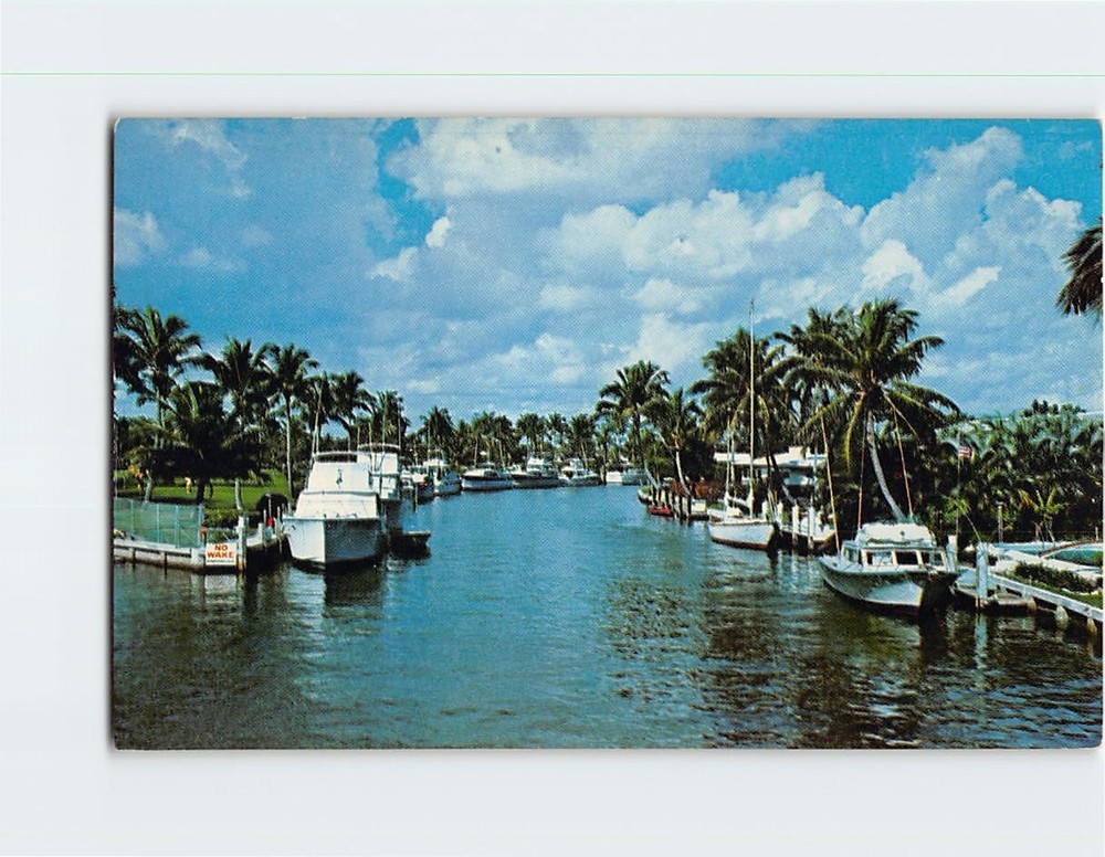 Postcard Waterways in Fort Lauderdale Florida USA