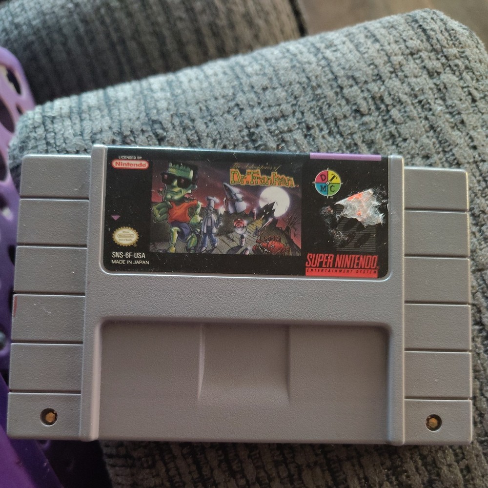 The Adventures of Dr. Franken (SNES,Super Nintendo) Game Cartridge Only