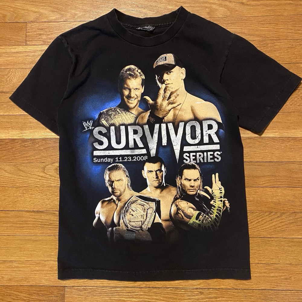 Vintage WWE Official 2009 Survivor Series Wrestling Tee Large