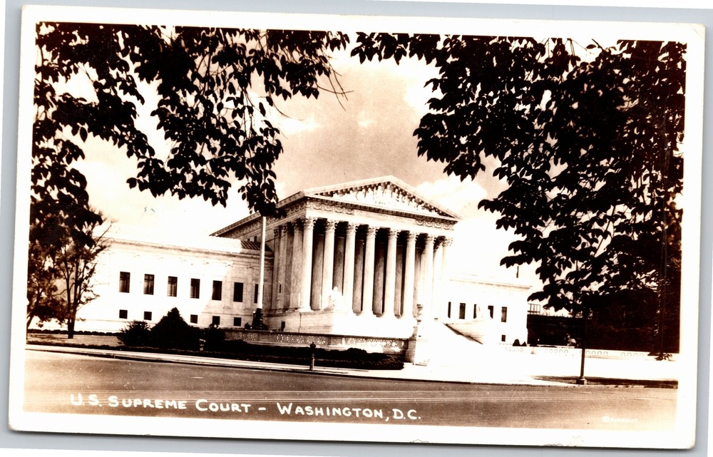 RPPC~Washington,DC~U.S. Supreme Court~Real Photo Postcard