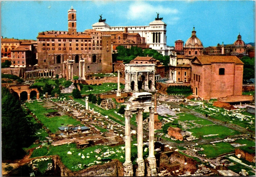 Postcard c1960 Foro Romano Rome Italy
