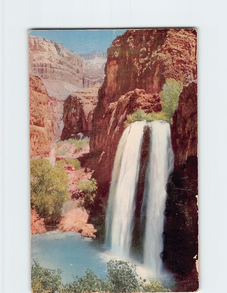 Postcard Havasu Falls Grand Canyon Arizona USA