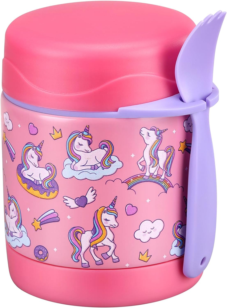 10Oz Insulated Thermo Soup Jar for Kids Hot Food Lunch Container