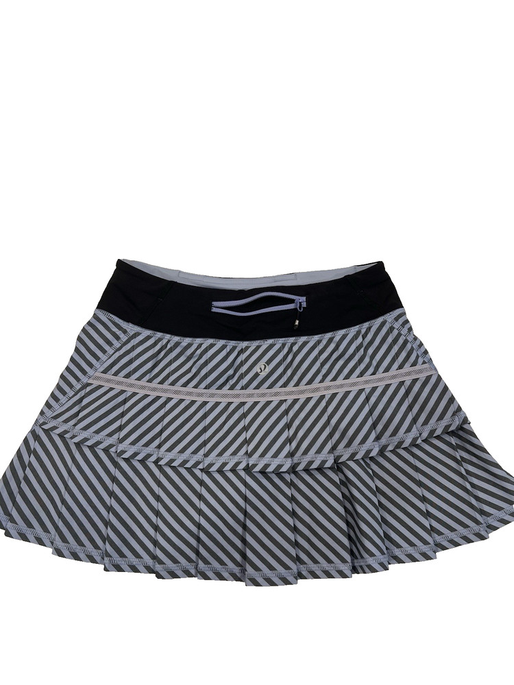 Lululemon Women's Run: Pace Setter Skirt (2 REG) Classic Stripe Polar Haze