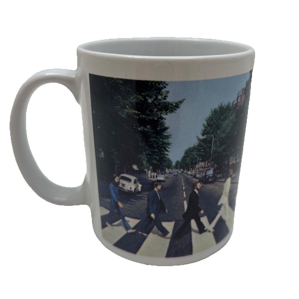 The Beatles Abbey Road Coffee Mug White Collectible Album Ceramic Tea Cup 12 Oz