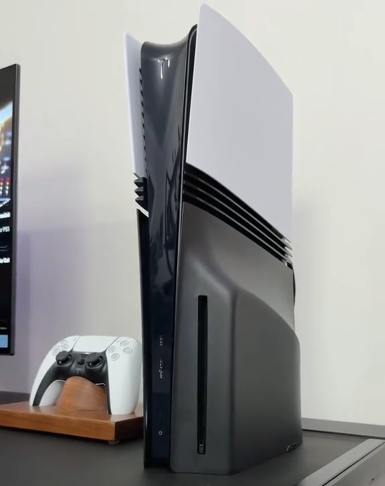 Custom Look for PS5 Pro - Premium Faceplate Bottom Plates Matte Midnight Black