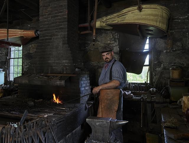 Sturbridge Massachusetts Ethan Choiniere 2019 Blacksmith Old Sturbridge Village