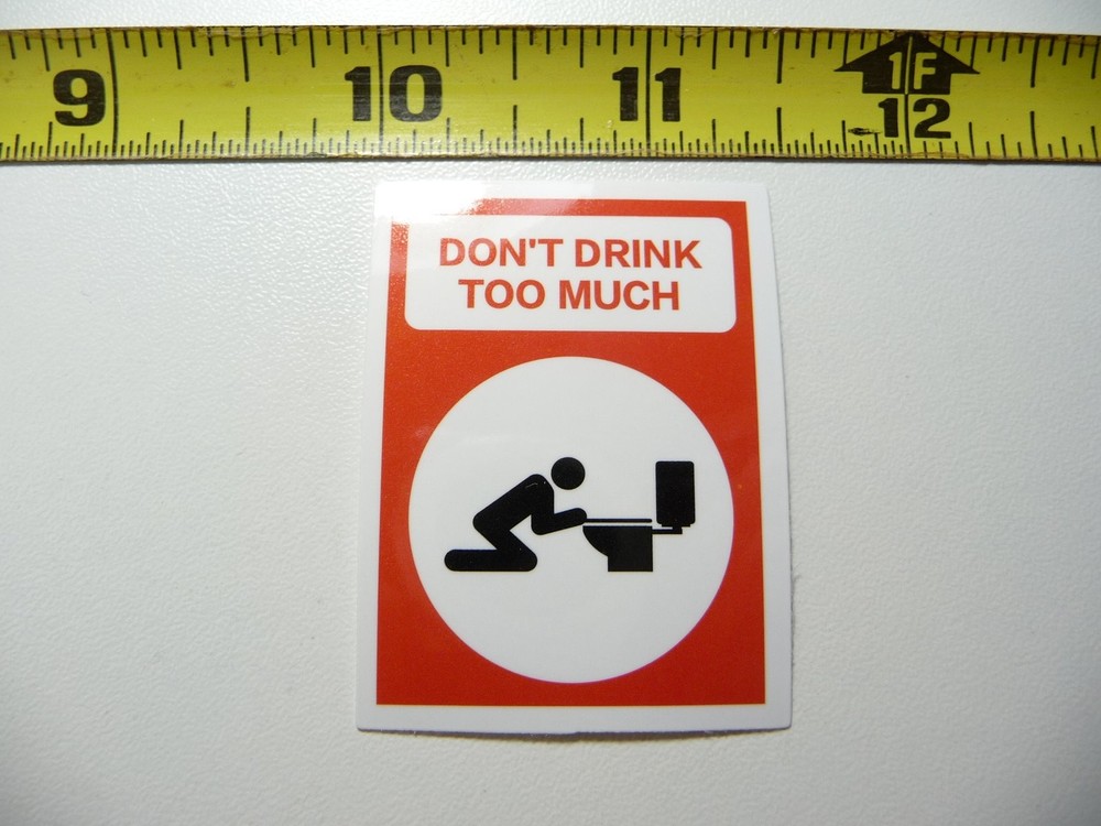 Avoid Overdrinking Bartender Decal Sticker for Hard Hats