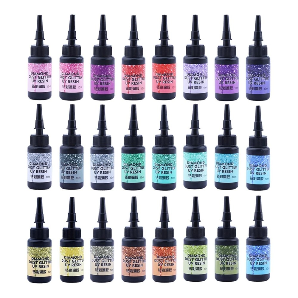 Eco-Friendly Colored UV Resin - Odorless Diamond Glitter for Stunning Crafts