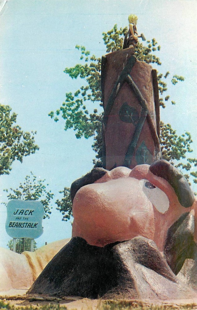 1950s Long Island New York Middle Island Fairytown Amusement Postcard 26-3276