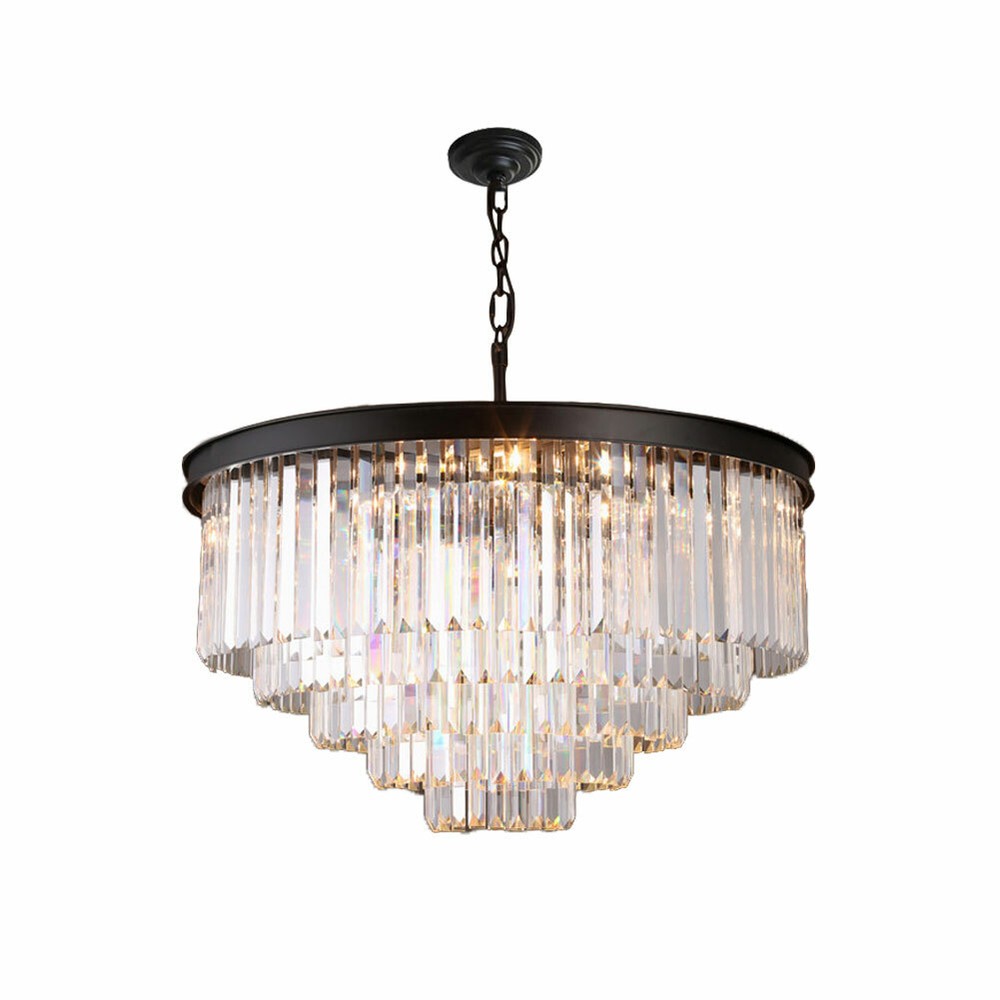 5 Tier Modern Chandeliers 16 Lights Pendant Lamp Crystal Ceiling Light Decor New