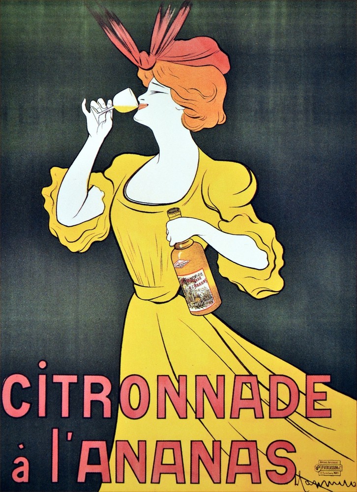 Citronnade a L'ananas French Poster. Home Graphic Art interior Design.3845