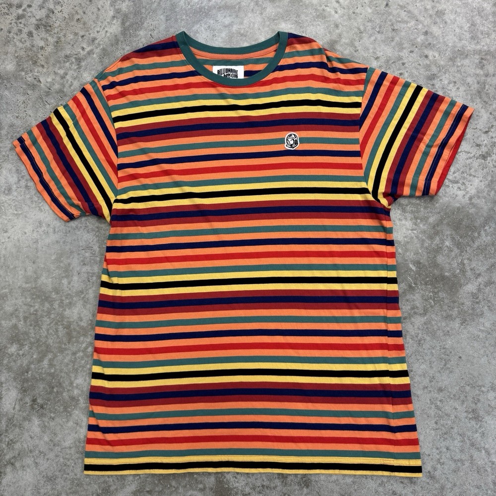 Billionaire Boys Club Shirt Mens XL Striped Astronaut BBC Modal Soft Streetwear