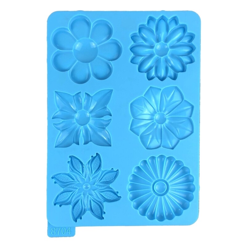 DIY Crystal Epoxy Resin Flower Keychain Pendant Molds