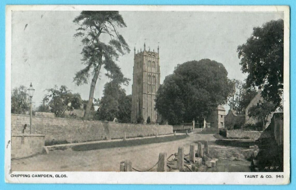 ENGLAND Gloucestershire Chipping Campden St James's Church VINTAGE PC. USED 3864