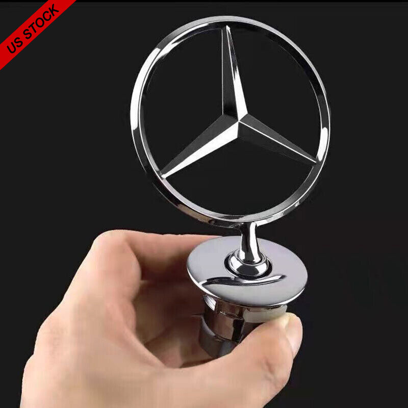 Front Hood Standing Star Emblem Fits Mercedes Benz S400 S450 S500 S550 S600 S650