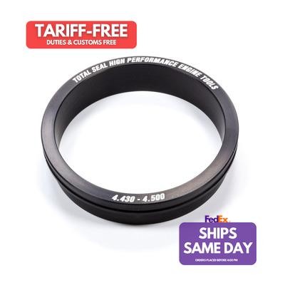 Total Seal 8930, One Black Aluminum Piston Ring Squaring Tool - 4.430-4.500 Bore