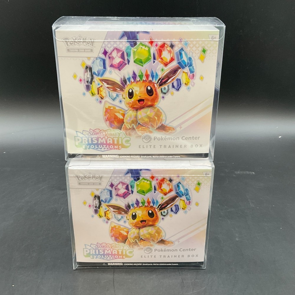 Lot of (2) Pokemon Center Prismatic Evolutions PC Elite Trainer Boxes SEALEDPROBSTEIN is actively accepting consignments !!