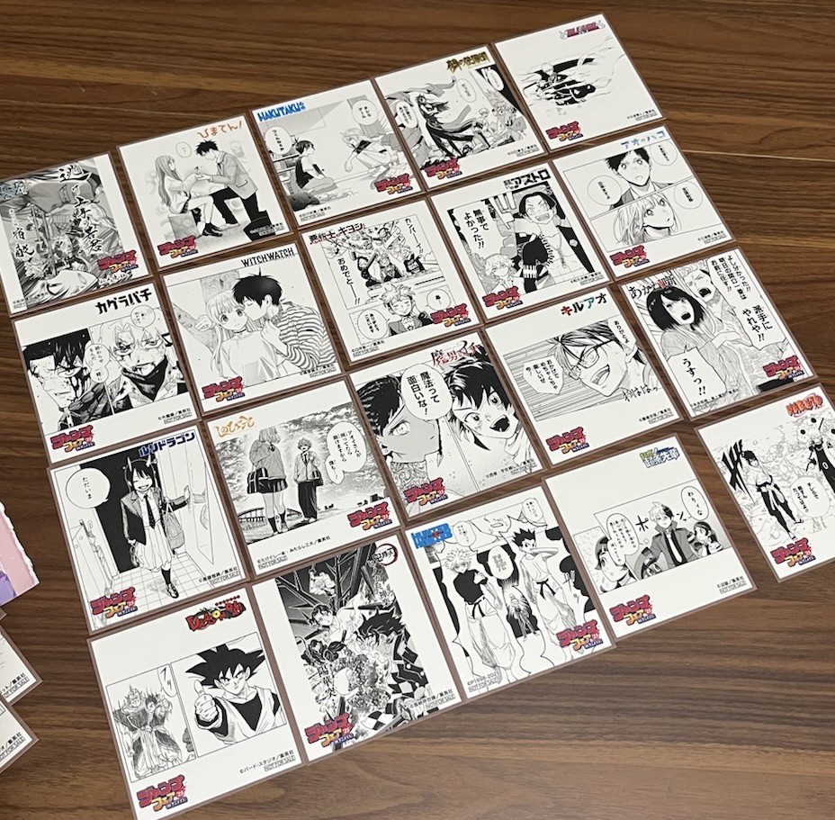 Jump Animate Fair Mini Shikishi Square Art Card 20 Pc Set 2025