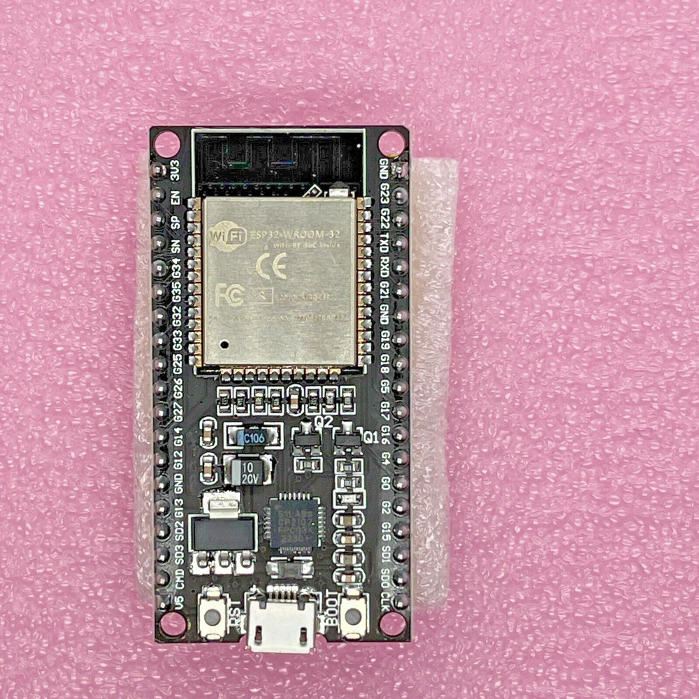 Lot of Two ESP-32 WROOM-32U 38-Pin USB Development Boards WiFi & Bluetooth USA