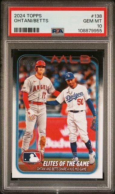 2024 Topps Elites of the Game #138 Shohei Ohtani / Mookie Betts PSA 10