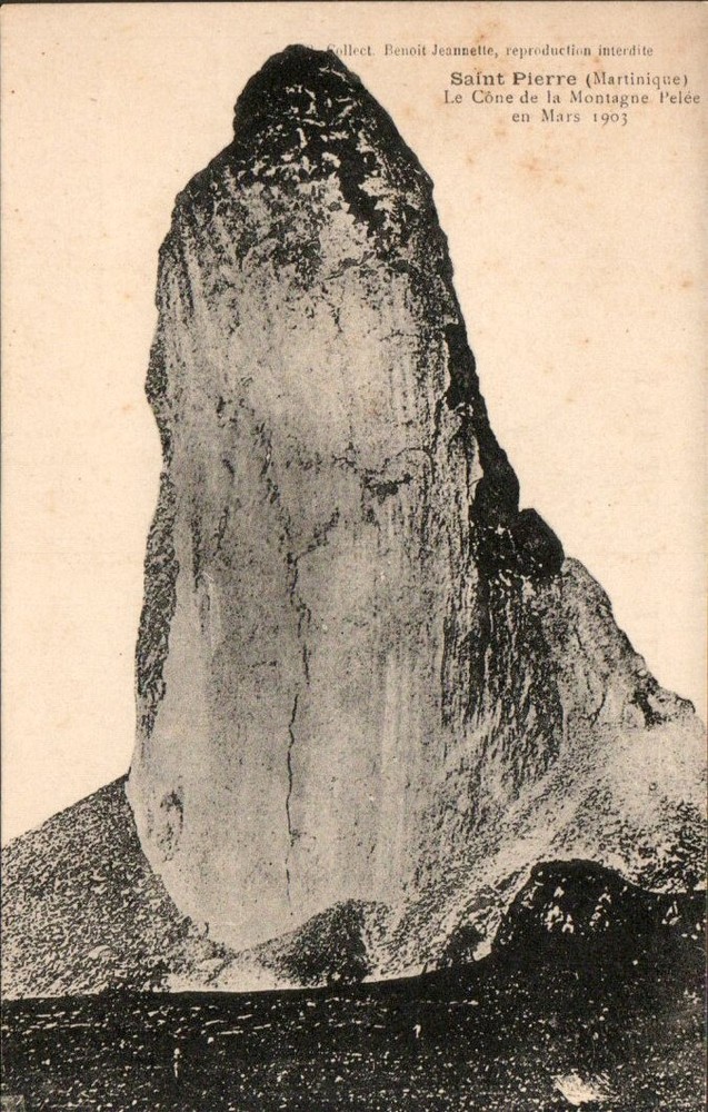 Postcard Divided Back Mount Pelee Saint Pierre Martinique France P1731