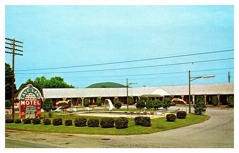 Postcard MOTEL SCENE Cave City Kentucky KY m/09 AP1061