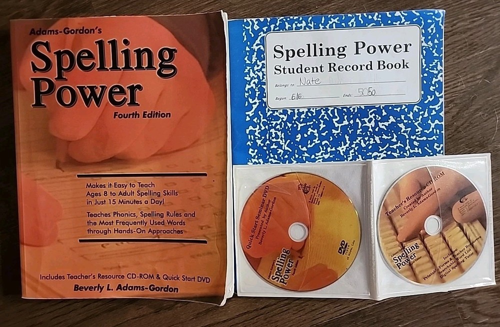 Adams-Gordon's SPELLING POWER, Fourth Edition with CD-ROM and DVD