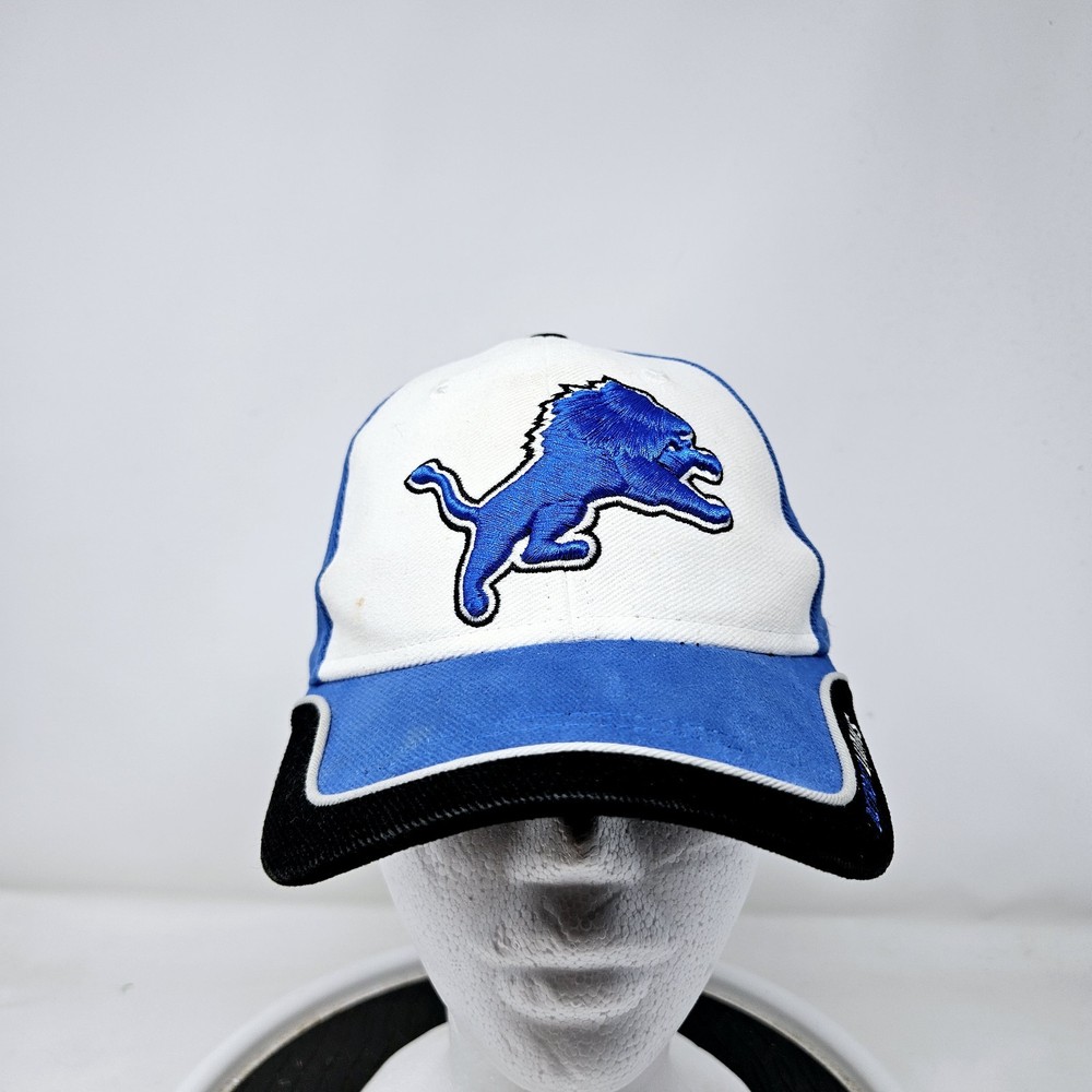 Detroit Lions Hat Cap Strap Back NFL Team Reebok Blue One Size Adjustable Youth