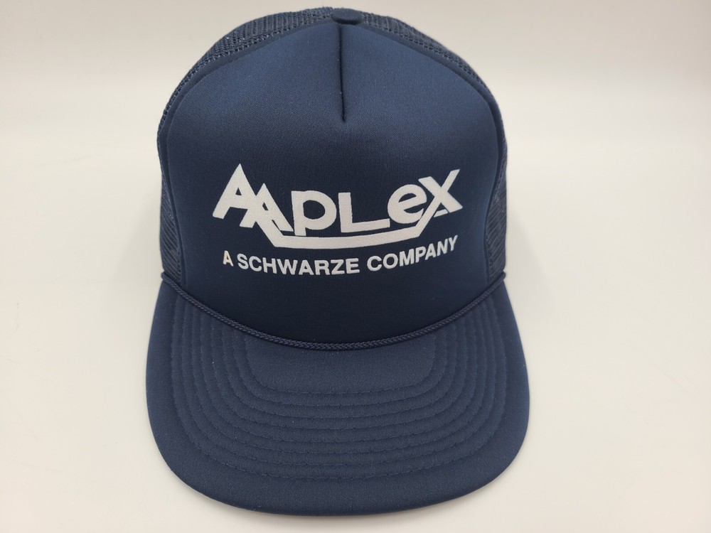 Vintage Aaplex A Schwarze Mesh Trucker Snapback Hat for Men & Women in Blue