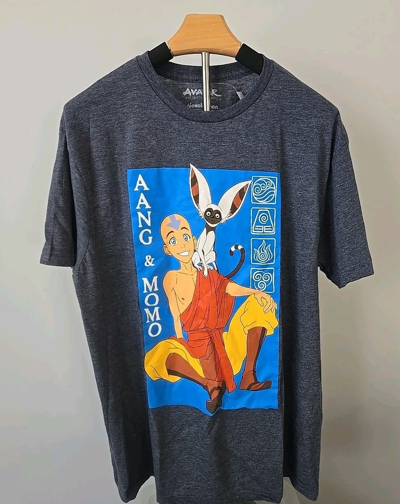 Avatar: The Last Airbender Aang & Momo Size Large Tshirt Nwt
