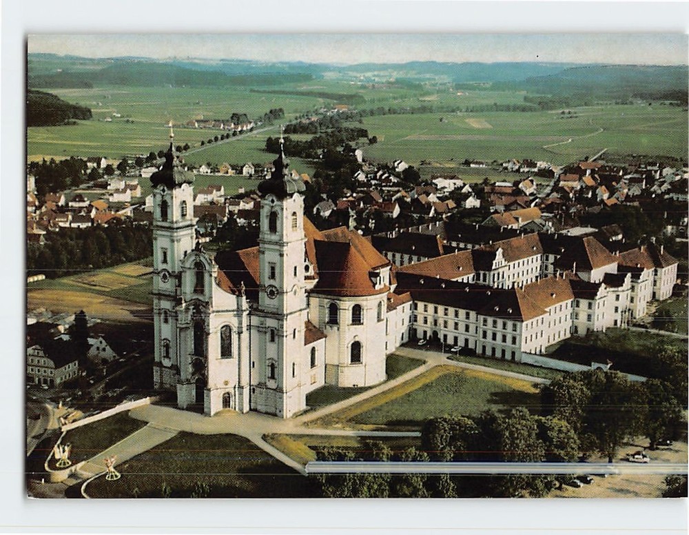 Postcard Benediktinerabtei Basilika Ottobeuren Germany