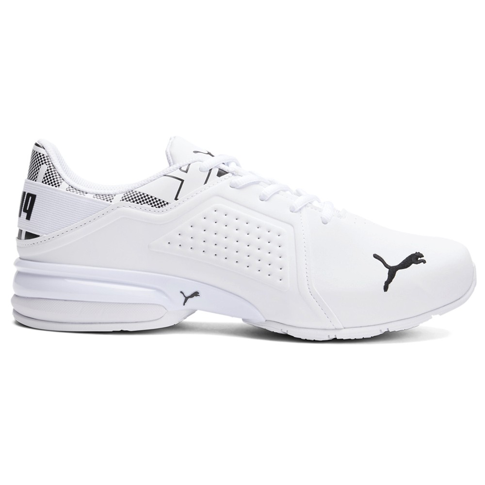 PUMA Viz Runner Repeat  Mens White Sneakers Casual Shoes 37733301