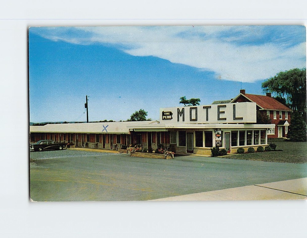 Postcard The Penn Motel Inc. Harrisburg Pennsylvania USA
