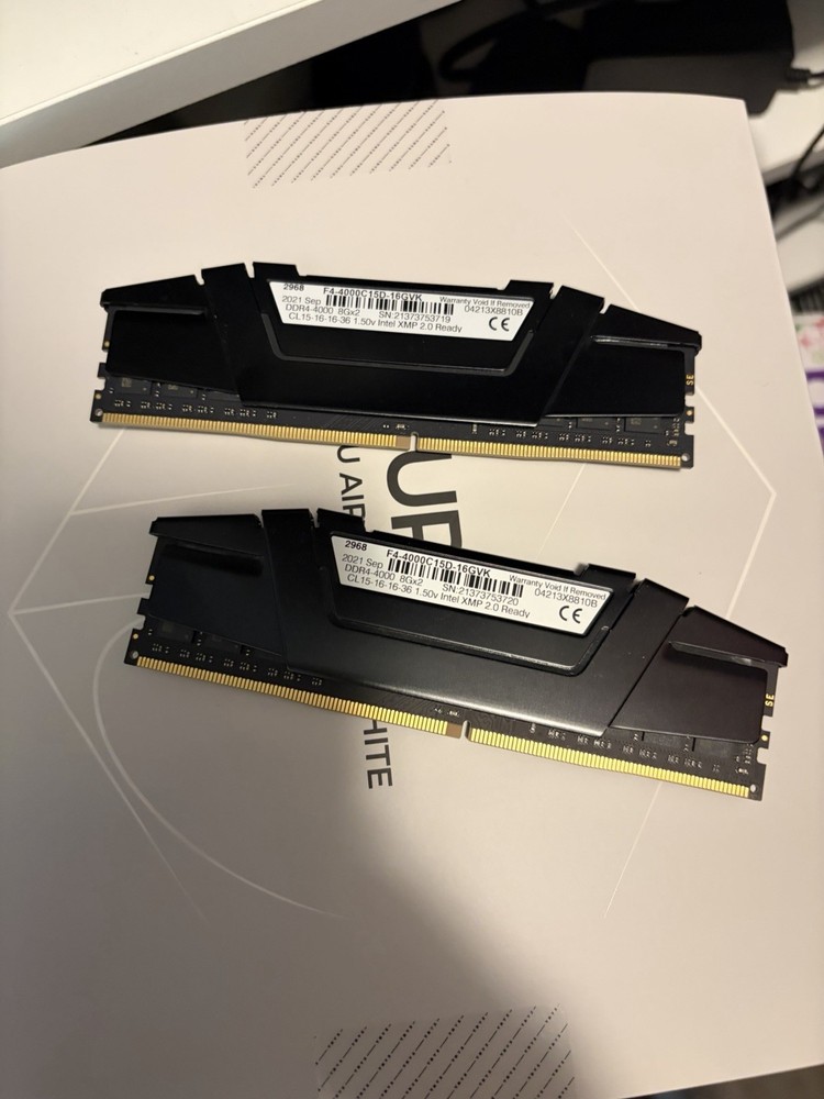 Gskill Ddr4 4000 Ripjaws CL15 Samsung bdie Confirmed 16gb 2x8gb