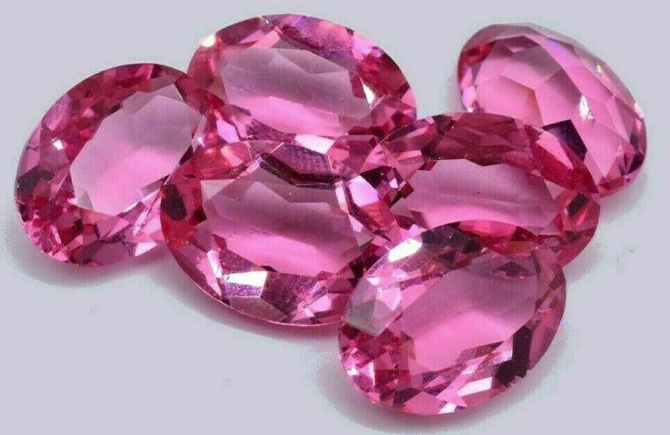 Swarovski vintage rose pink faceted oval cabochon 14x10mm art 4140