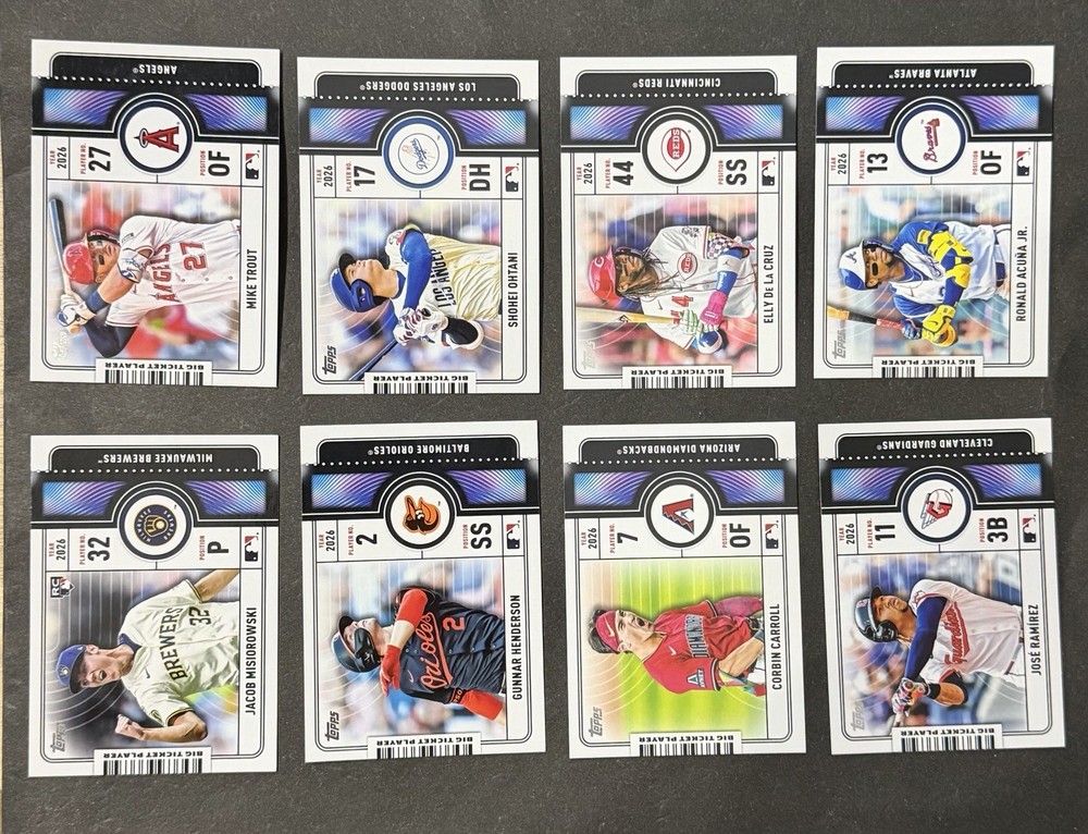 2026 Topps Series 1 - Big Ticket Player Insert - Pick your Cards