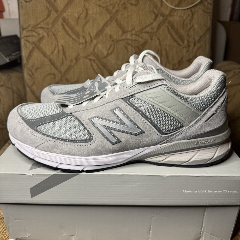 New Balance Men's 12 2E MADE in USA 990v5 Core Worn Once! Still has the tags!