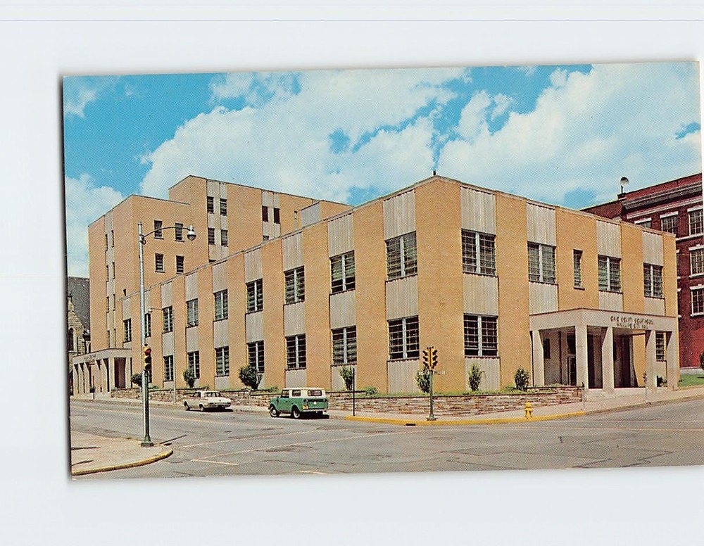 Postcard Ohio County Court House Wheeling City Hall West Virginia USA