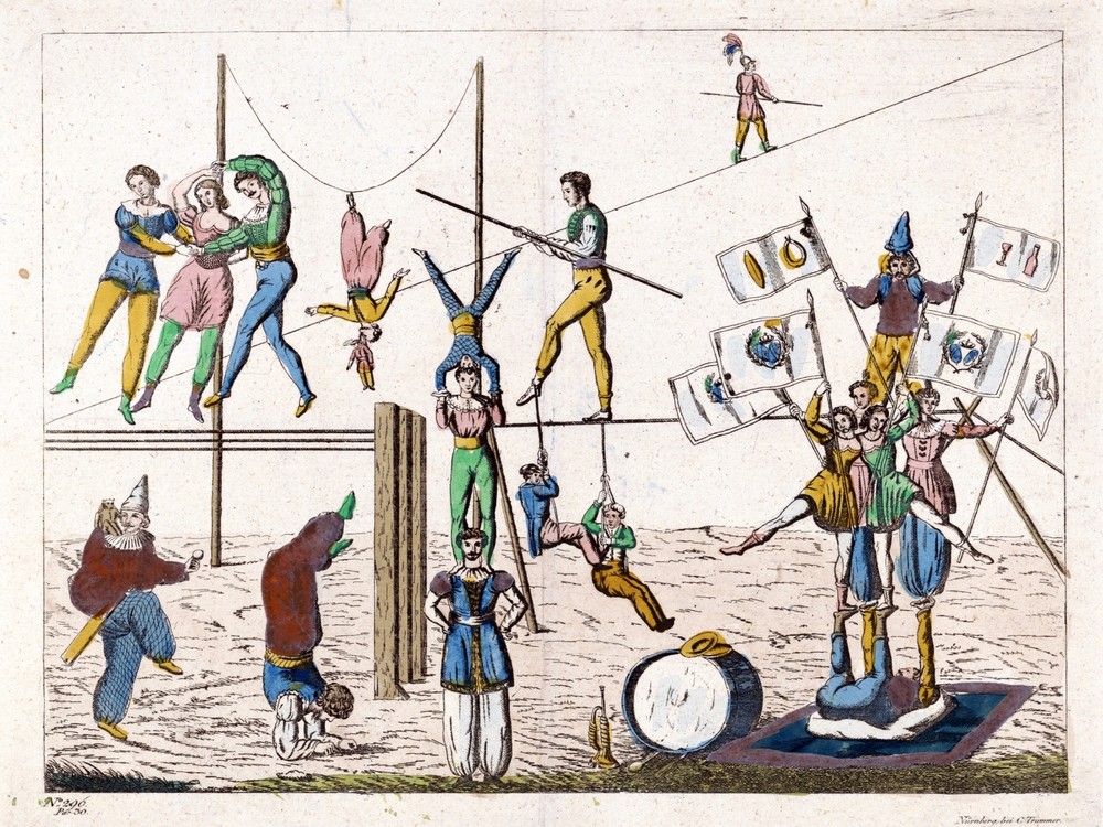 9467.Decoration Poster.Room wall art.Home decor.Victorian Circus acrobatic acts