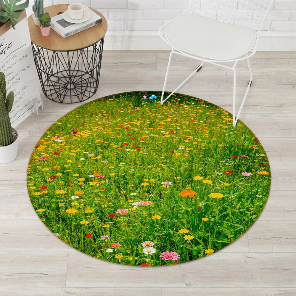 3D Garden Flower NAO6056 Game Rug Mat Elegant Photo Carpet Mat Fay